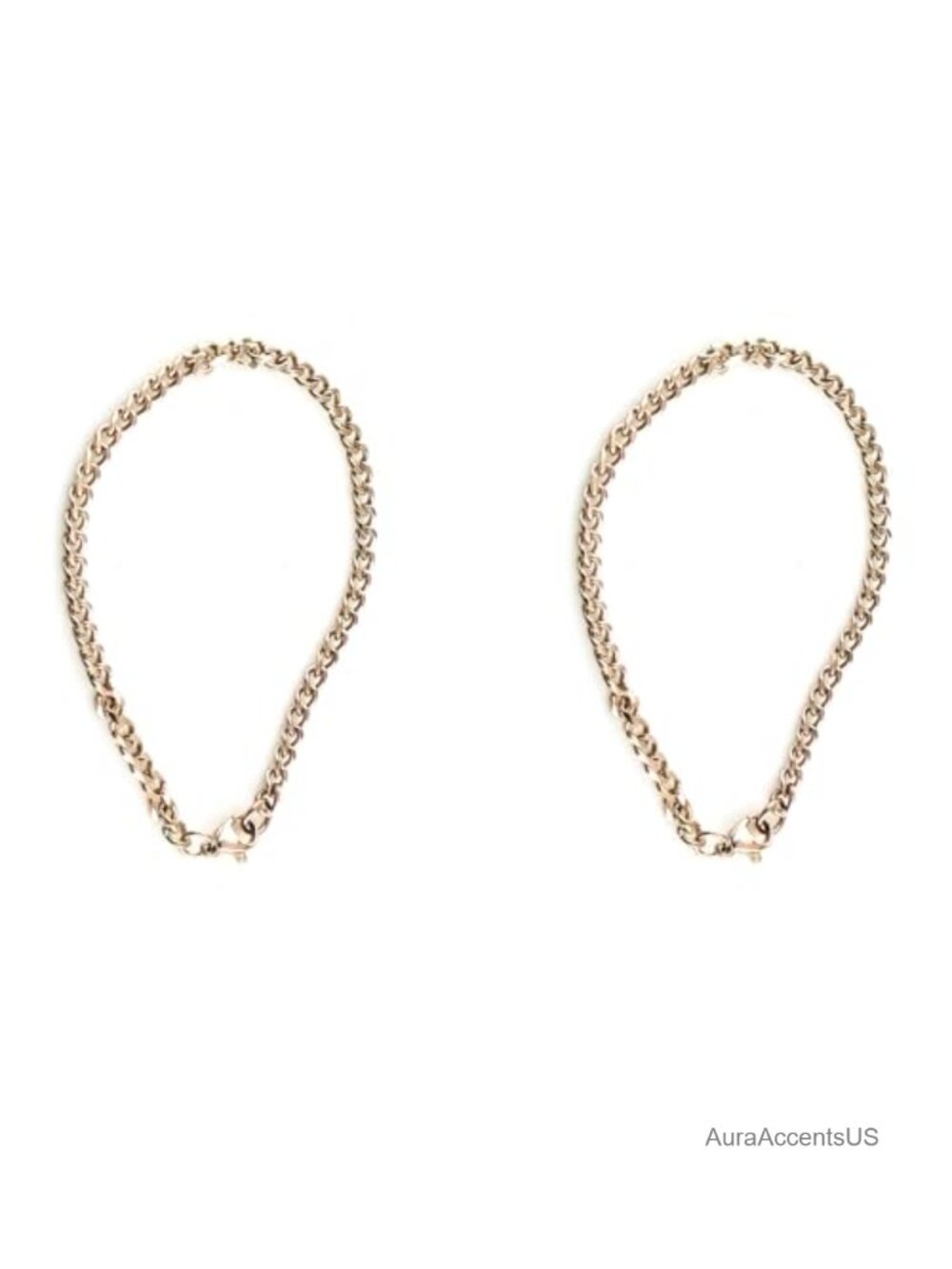 Layered Metal Chain Bracelet Set with Lobster Clasp, 19cm